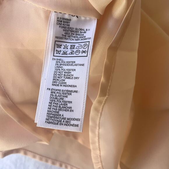 FOREVER 21 Women’s Sleeveless Peplum Blouse size S, Light Pink - Picture 8 of 9